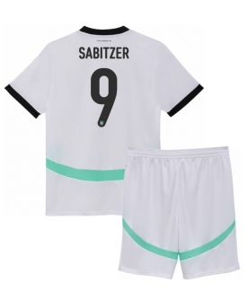Austria Marcel Sabitzer #9 Maglia Gara Trasferta Repliche Europei 2024 Bambino